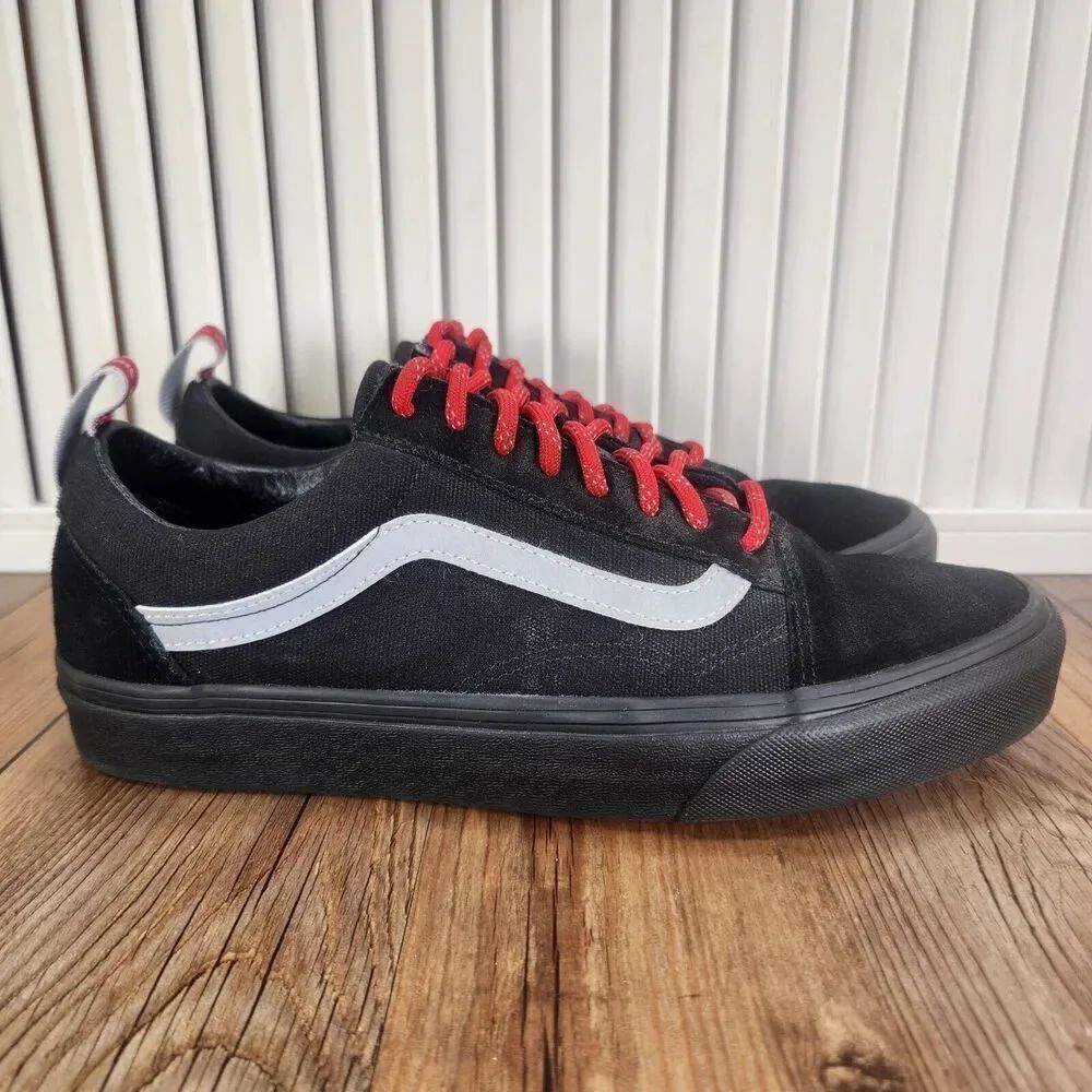 VANS Old Skool OTW Webbing Womens 9.5 Black Low Top Skateboarding Sneakers Shoes
